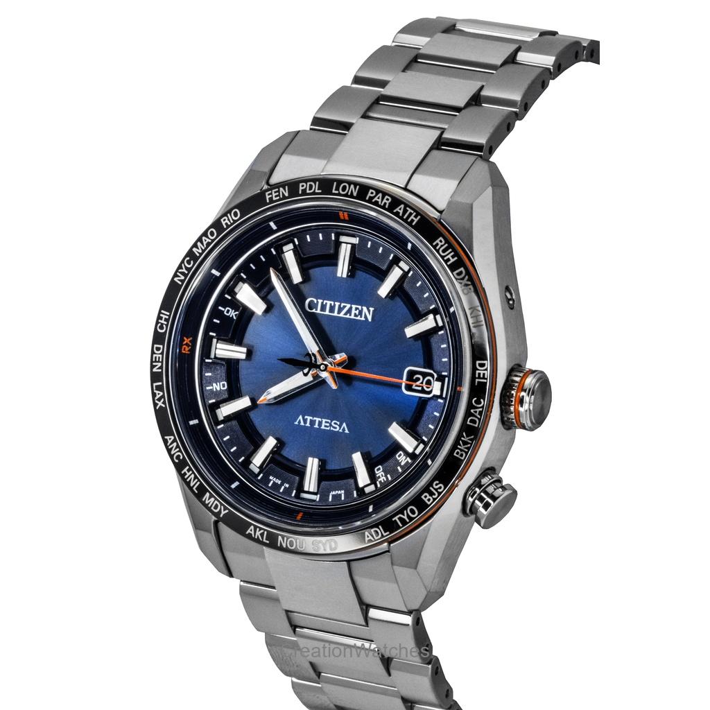 Citizen Attesa ACT Line Super Titanium Blue Dial Eco-Drive CB0287-68L 100M Men's Watch