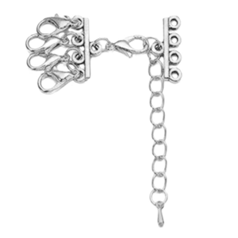 Stylish Tube Lock Necklace Clasps Bracelet Layering Clasps Multi Tube Lock Necklaces Clasps Separator Alloy Material