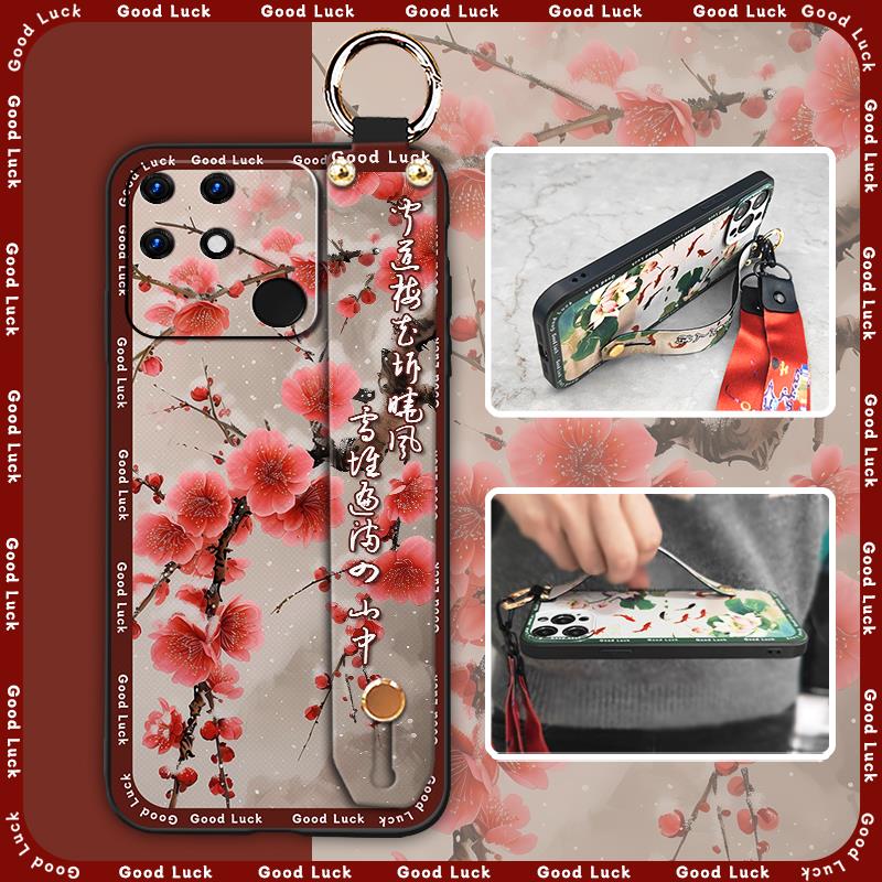 Anti-dust Back Cover Phone Case For OPPO Realme Narzo 50A Waterproof Elderly lady Dirt-resistant Phone Holder Anti-knock