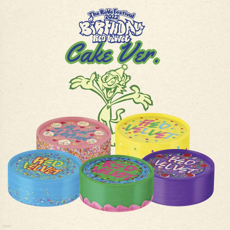 

Red Velvet - Mini Album: The ReVe Festival 2022 - Birthday [Cake Ver.] [Limited Edition] [Randomly Sent Out of 5 Covers]