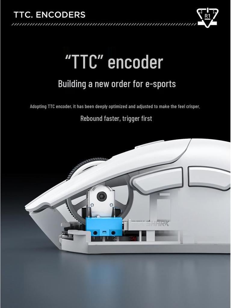 Attack Shark R1: Tri-Mode Gaming & Office Mouse (Wired/Wireless/Bluetooth)