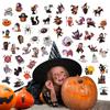 156 PCS Halloween Temporary Tattoos for Kids In 52 Unique Designs - 2 Inch Bulk Halloween Assorted Waterproof Fake Pumpkin Temp Tattoo Sticker for