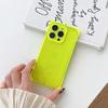 Neon Fluorescent Color Square Clear Phone Cases For iPhone 17 Pro Max Air 16 15 14 13 Fully Lens protected cover