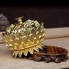 1pc Metal Lotus Incense Burner Ornament Buddha Hall Decor Incense Burner Incense Set Incense Insert Sacrificial Accessories