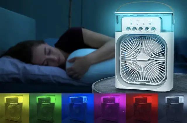 Ventilatore-umidificatore condizionatore da tavolo + ricarica diffusore di aromi