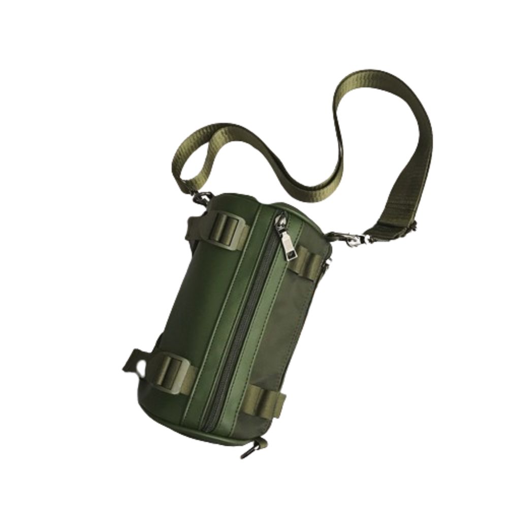 

Многослойная цилиндрическая сумка кроссбоди большой вместимости, одноплечевая сумка, сумки с плечевым ремнем, для улицы зелёный