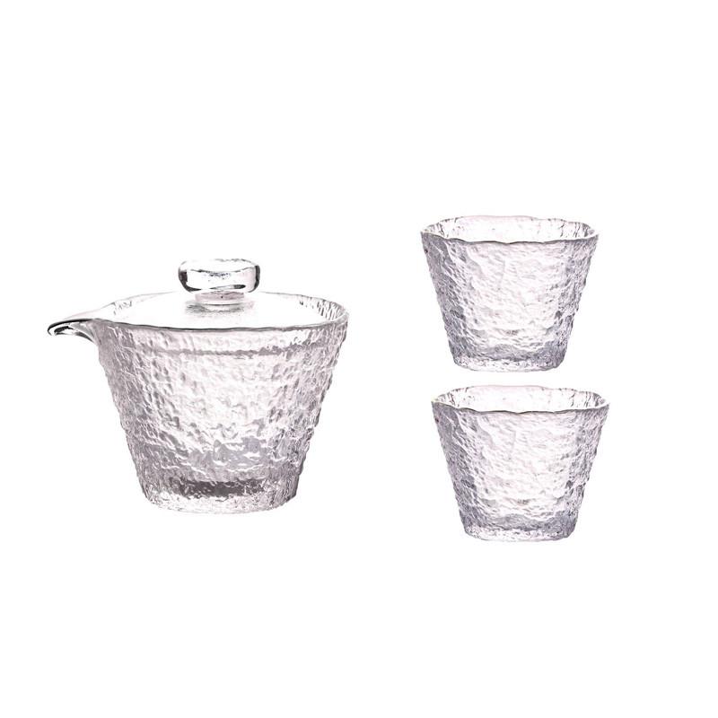 

Light Luxury Glass Tea Set Home Gaiwan and Teacup Suit Office High-end Puer Tea Infuser Heat-Resistant Teaware Tea Cup Sets