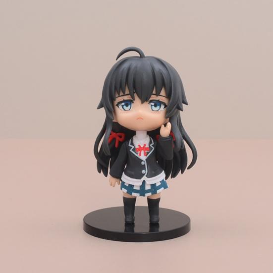 Animefigurer med baser Samlarobjekt Miniatyr Japan Animefigurer Girl Staty Models Hobby Collection