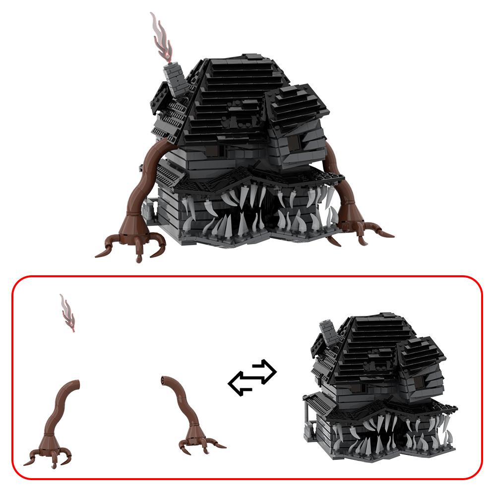 Non-Toxic Moc Monster House-Without Light Building Blocks