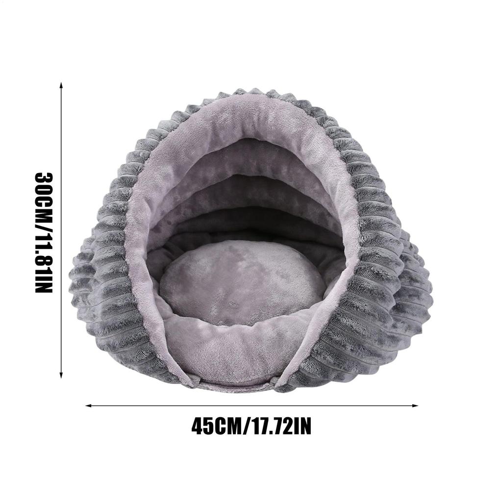 Cat Bed Cave Cozy Cat Nest For Indoor Cozy Warming House Non-Slip Tunnel For Outdoor Outside Winter Travel Home Christmas Indoor