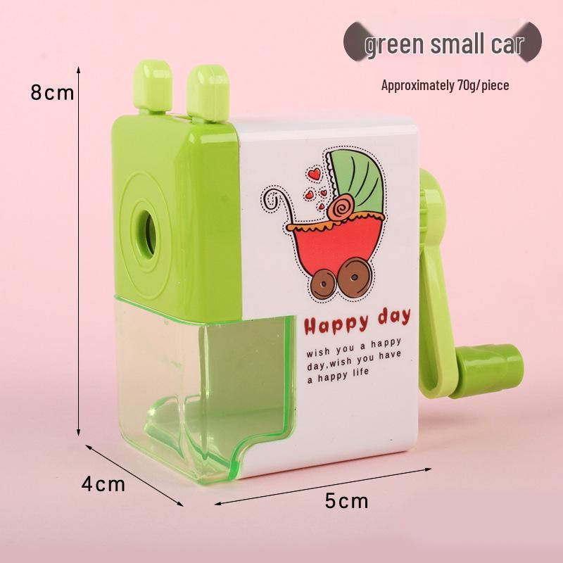 Creative Labor-Saving Hand-Crank Pencil Sharpener with Storage