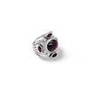 Cabochon Garnet Statement Ring: 925 Sterling Silver