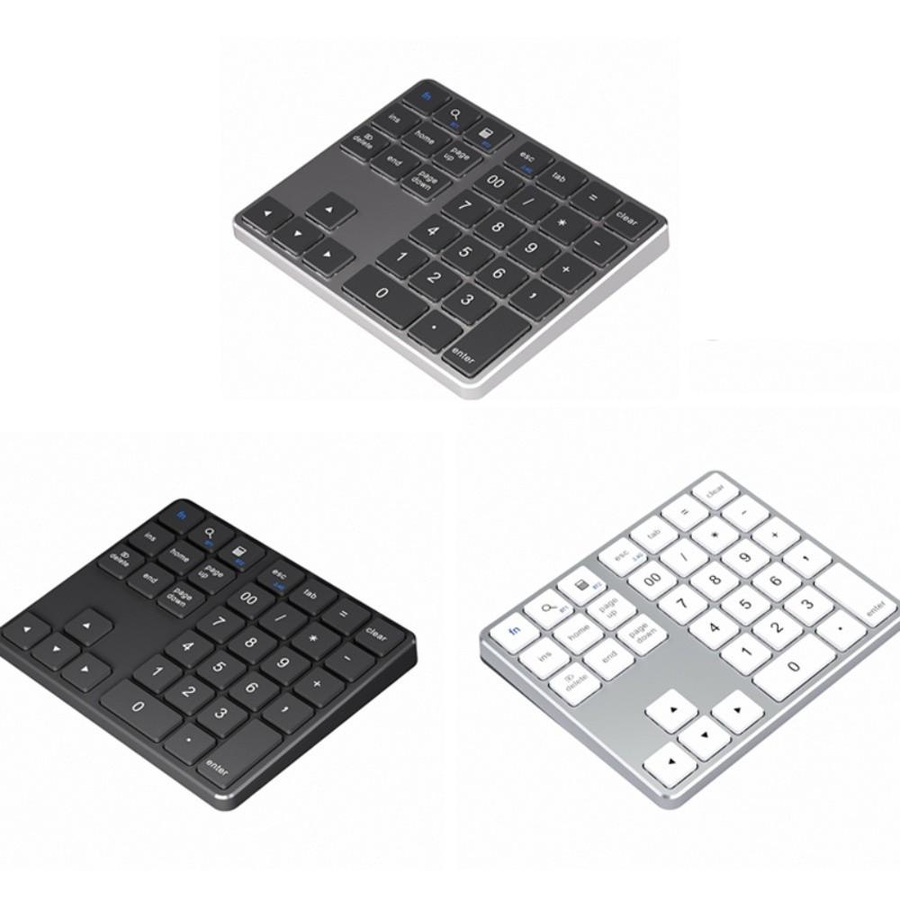 Rechargeable Wireless Keyboard 35 Keys Wireless Numeric Keypad Mini Digital Keypad  Laptop Notebook