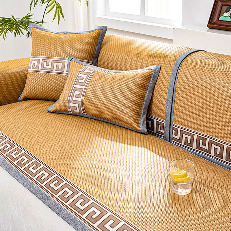 Sofa Cushion Summer Non-Slip Rattan Mat Mat Cushion Cold Cushion Sofa Cover Summer  New Sofa Cover