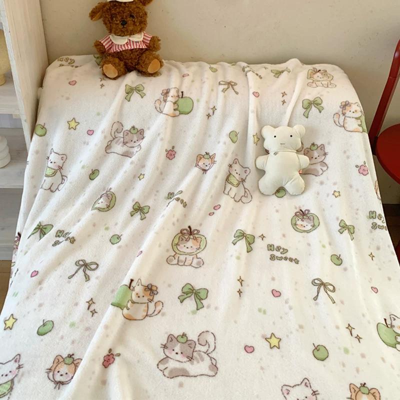 

Double Sided Milk Velvet Blanket Home Furnishings Sofa Blankets Office Nap Thin Quilt Air Conditioning Blankets Four Season Universal Towel Blanket 70*100cm