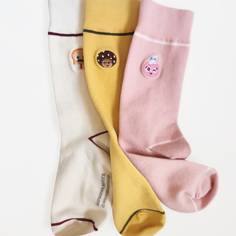 Bananasisters [2SET] Milk Character Line Socks 3 Colors