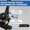 Corki Cycles Bicycle Brake Set, 2-Piece Front and Rear Brake Caliper Set - Black