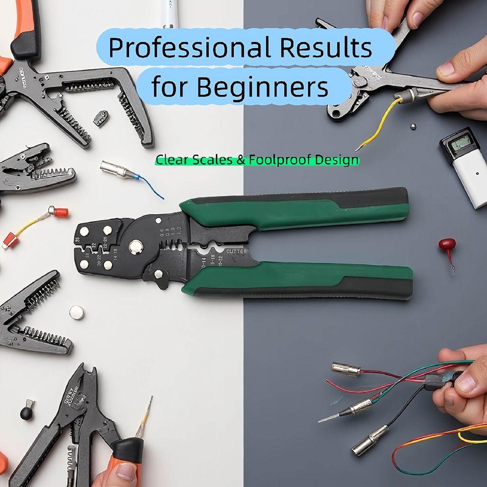 Mini Size Wire Stripping Tool Integrated Design Multi-Function Crimper  Wire Processing