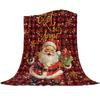 Christmas Pink Santa Claus Snowflakes Throw Blanket Christmas Blanket Soft Plush Warm Sofa Throw Blanket Holiday Gifts