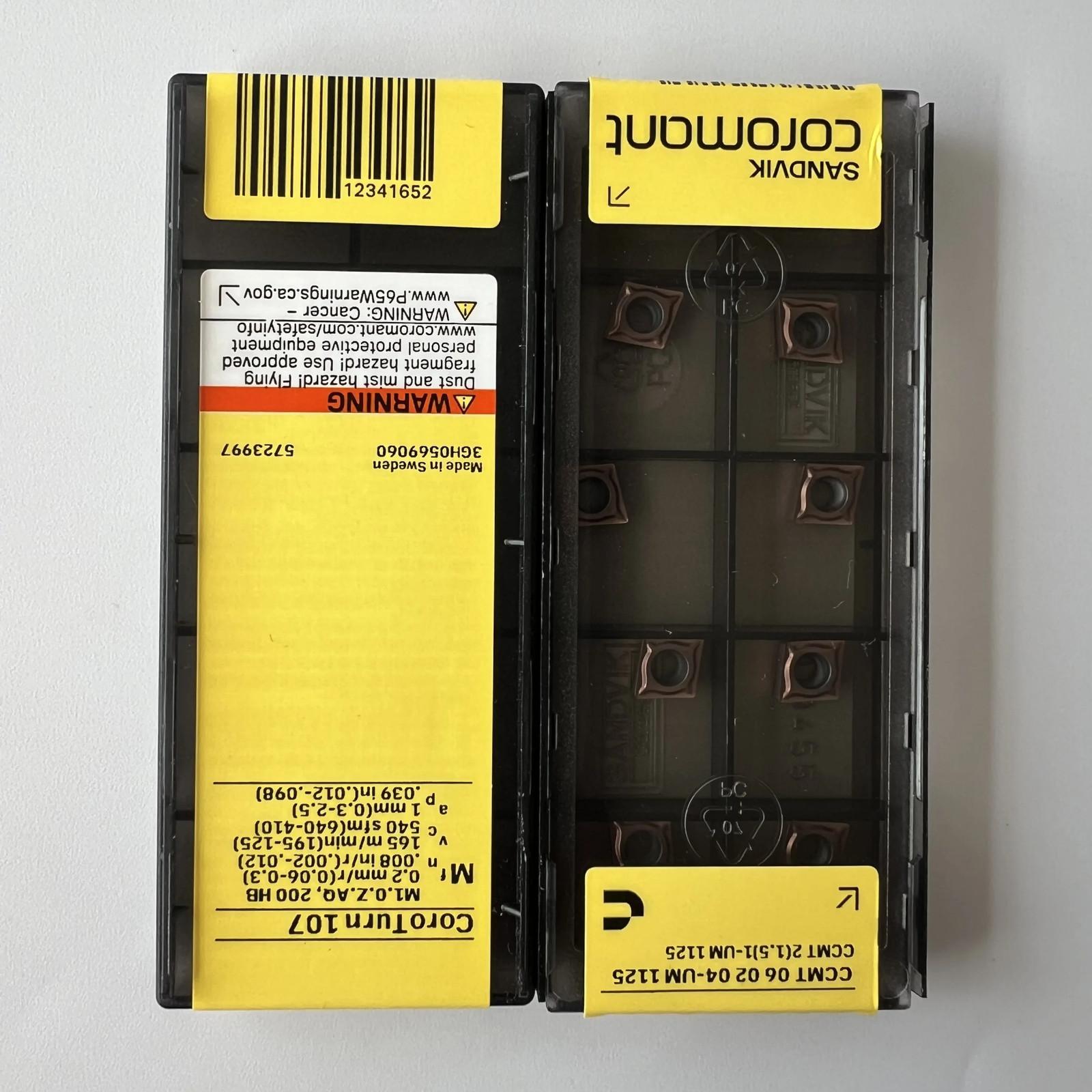 

SANDVIK / CCMT060204-UM 1125 / Industrial indexable Carbide Inserts 10 Pcs