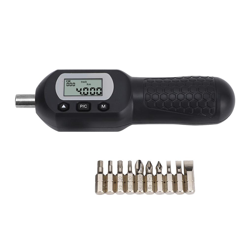 Digitaler Drehmomentschraubendreher 1/4 Zoll Antrieb 0,22 Nm Einstellbar LCD-Hintergrundbeleuchtung Voreingestelltes Drehmoment