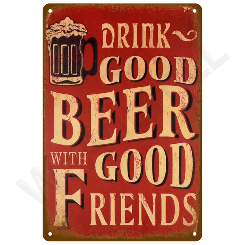 Retro Tin Sign Vintage Metal Signs Plates Posters House Interior Bathroom Wall Art Mural Aesthetic Room Home Decor Decorations