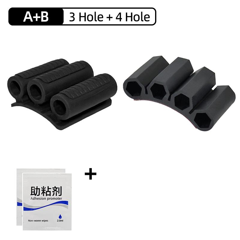 Magnetic Bit Holder 3 Holes Screwdriver Bit Holder Drill Bit Stand Storage Case with 3M Adhesive Tape Power Tools Accessories