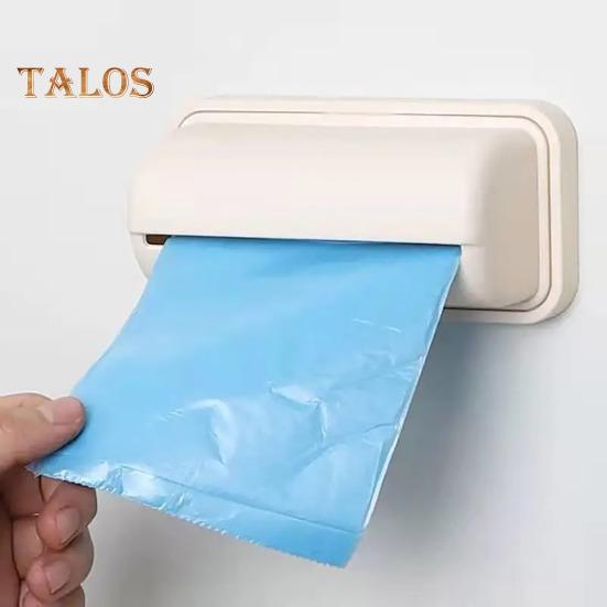 Garbage Bag Storage Box Dispenser Compact Design Quick Access Easy Installation Kitchen Bathroom Trash Bag Holder Dispenser