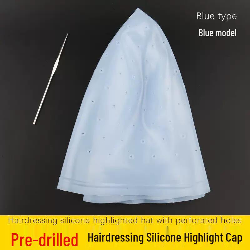 Silicone Hair Highlighting Cap for Salon Use - Punch-Free Perming Tool