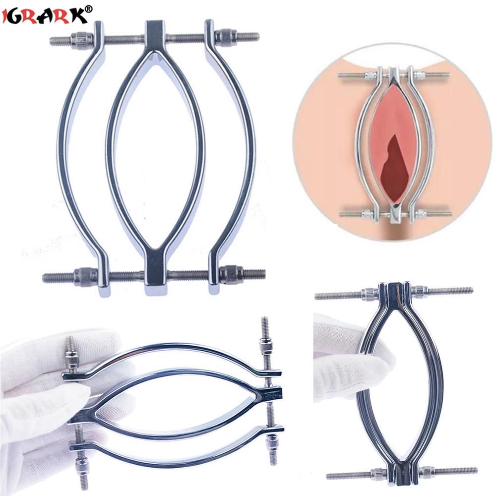 Erotic Toys Vagina Clitoris Stimulator Metal Labia Clip  Clamp 18 Adult Games G-spot Female masturbation Sex Toys For Women