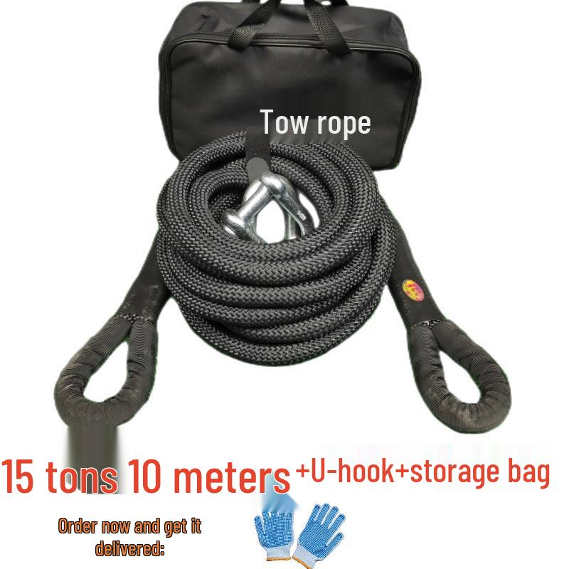 Heavy-Duty Wear-Resistant Off-Road Tow Rope for Small Cars
