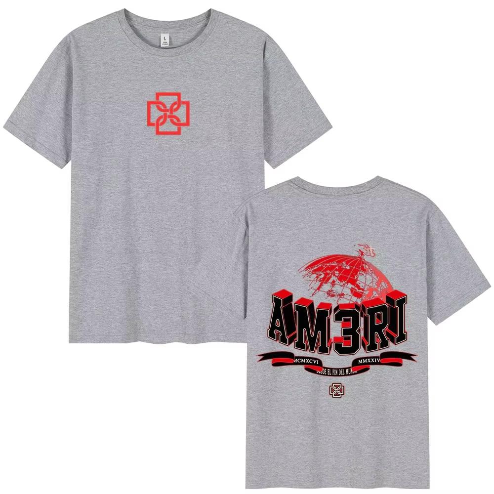 Rapper Duki AM3RI Merch Tshirt Men Women Fashion Hip Hop Vintage T Shirt High Quality Male pure Cotton Casual Short Sleeve Top