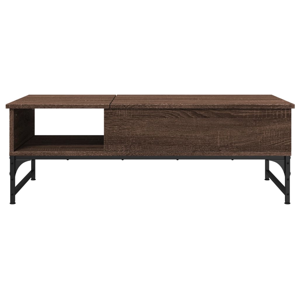  Coffee Table, Brown Oak, 100x50x35 Cm
