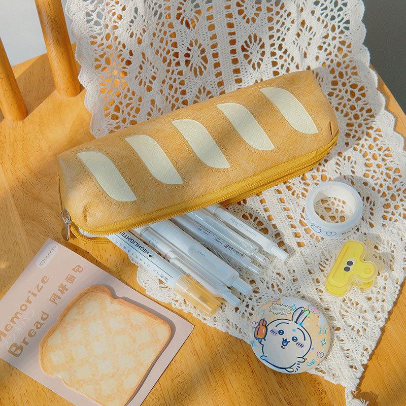 Papier Brot Wurst Federmäppchen mit multifunktionaler Aufbewahrung für kreative Schreibwaren