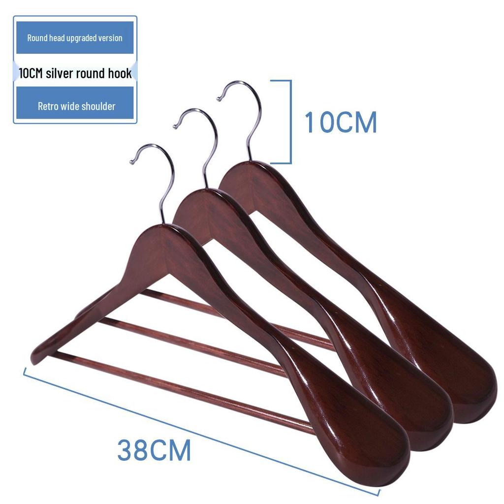 Damen Rutschfester Holzmantelständer Kleiderbügel für Bekleidungsgeschäfte