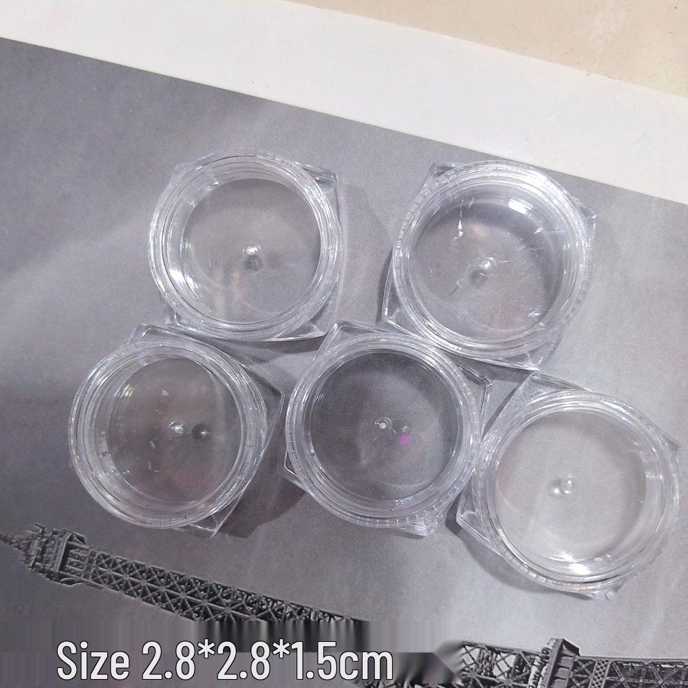 Nail Art Jewelry Storage Box: 12-Grid & 6-Grid, Transparent, Removable, Round & Square Divided Multifunctional Tool Organizer