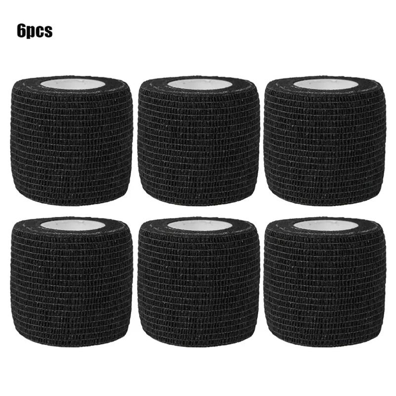 3PCS Black Self Adhesive Bandages Cohesive Elasticity Breathable Waterproof Bandages Sports Tape Wrist Ankle First Aid 1