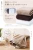 imaa Imabari Certified Bath Made in Light Towels, Fluffy, Thin, Absorbent, Quick-Drying, Japan, 100% Cotton, Vacuum-Compressed, Brown, 2-Pack