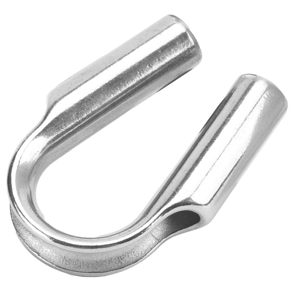 4pcs Antirust Stainless Steel Thimbles Heavy Duty Heavy Duty Thimble Wire Rope Thimble For Fishing
