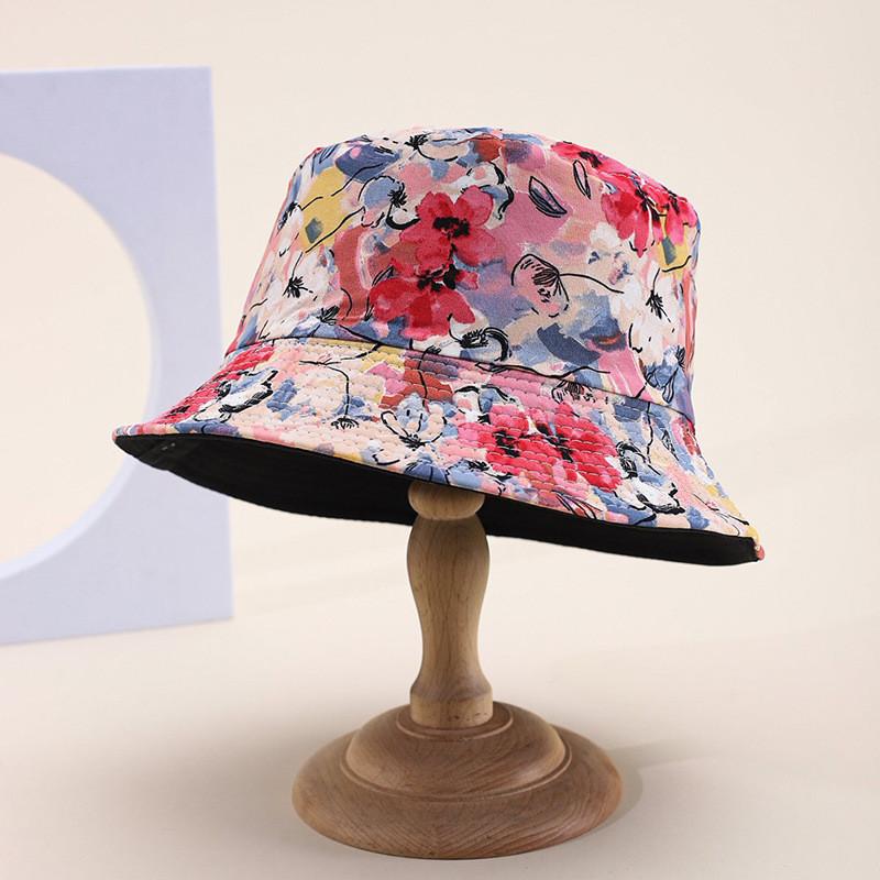

Hat Fishermans Womens With Double Sided Design And Flower Printing Daily For