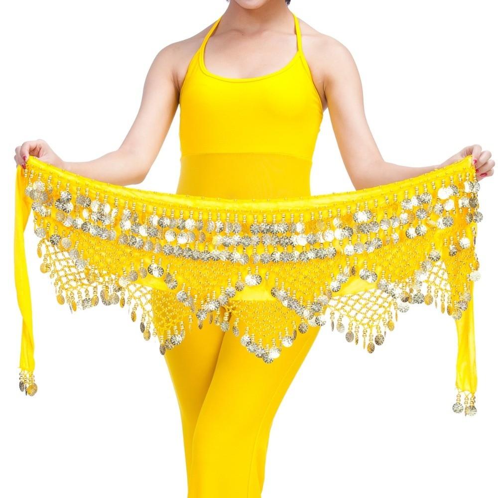Fashion Velvet Belly Dance Hip Scarf Sequins Luxury Belly Dance Waist Wrap Dance Waist Chain Women Show Costumes