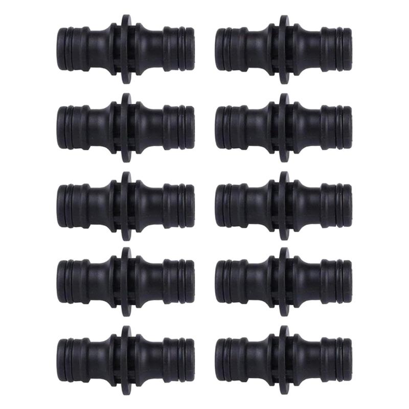 Pack of 10 Quick Connection Hose Couplings 1/2Inch Leakproof Double Sided Connectors Accessory for Garden Faucet