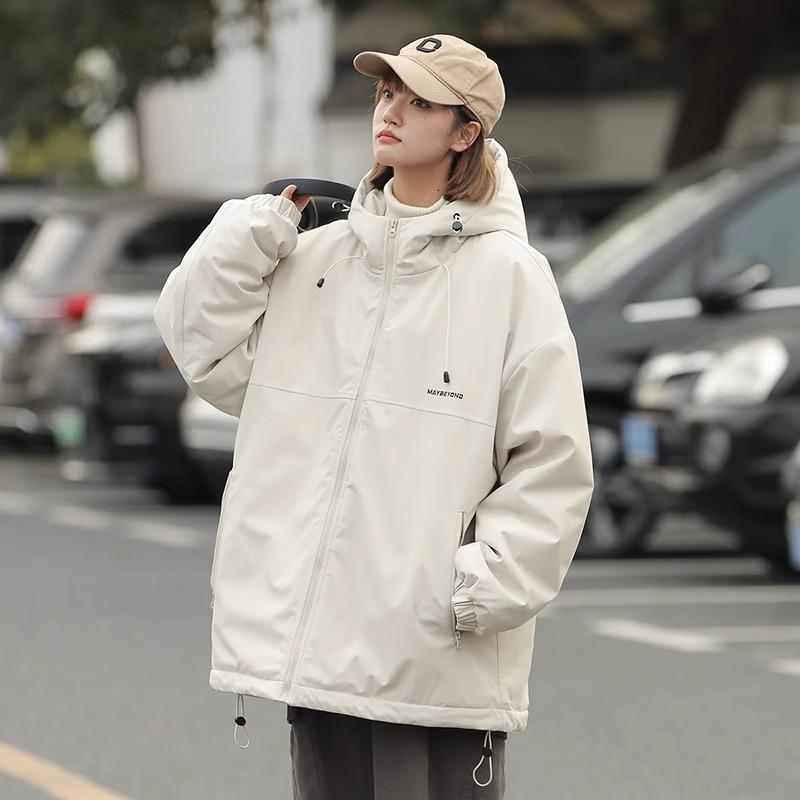 Unisex vodoodpudivá retro větrovka pro páry - ležérní, volná, jarní/podzimní outdoorové oblečení