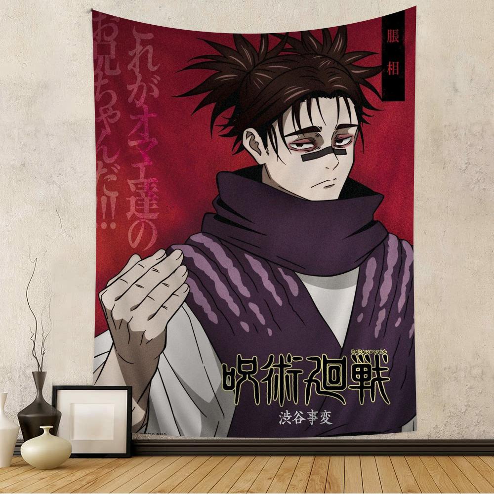 Choso Jujutsu Kaisen Anime Hanging Bohemian Tapestry Bohemian Wall Tapestries Mandala Cheap Hippie Wall Hanging