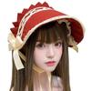 Modny Czepiec Nakrycie Głowy Herbaciarnia Cosplay Kostium Ulepszenie Koronkowy Kapelusz dla Kobiet Dziewczyny