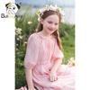 CHANZUIGOU Kids' Pink Resort Beach Dress