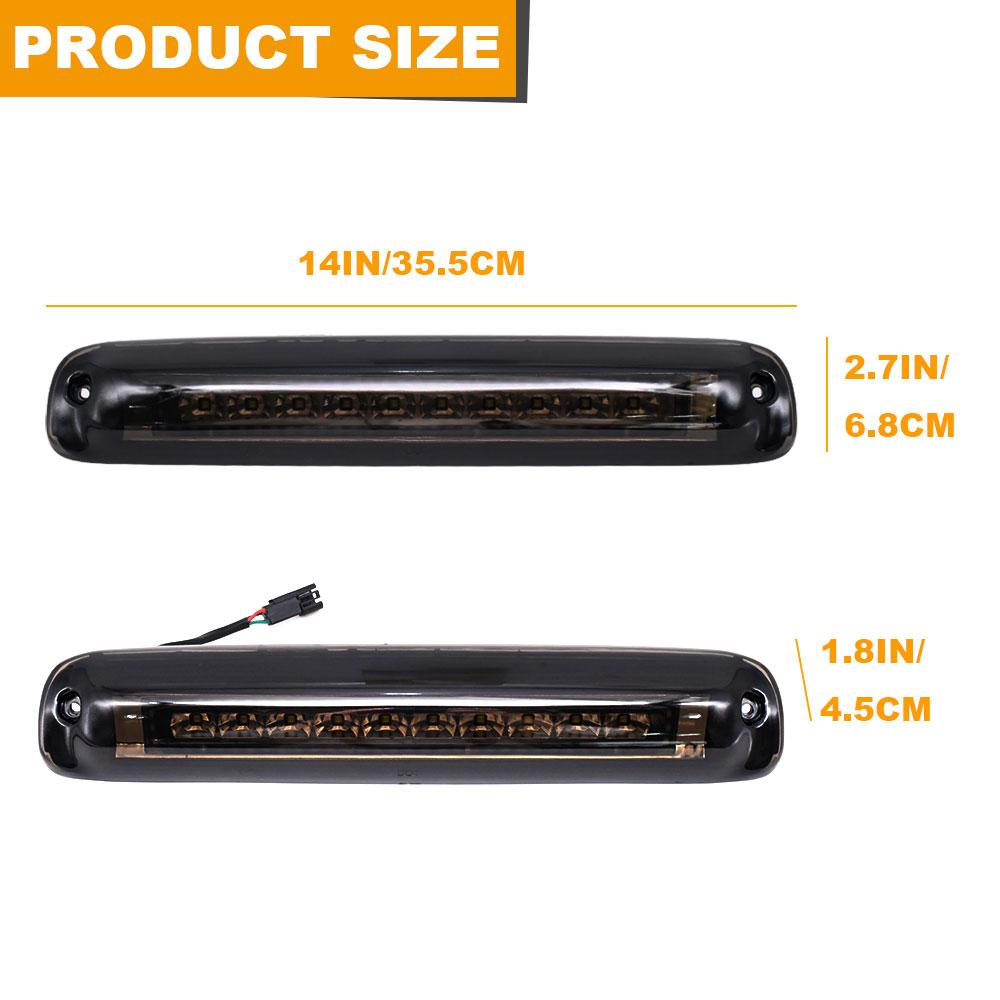 For Chevy Silverado/Sierra 1999-2006 Rear Third 3rd Stop Brake Lights Reverse Cargo Lights Lamp DRL High Mount Pickup Taillight