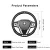For BMW M X3 X5 X6 G20 G30 E39 E46 E90 E92 F10 Carbon Fiber Leather Steering Wheel Protector38cm Car Cover Styling Accessories