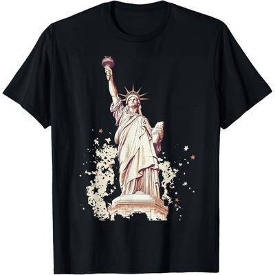 Statue of Liberty Patriotic Design T-Shirt