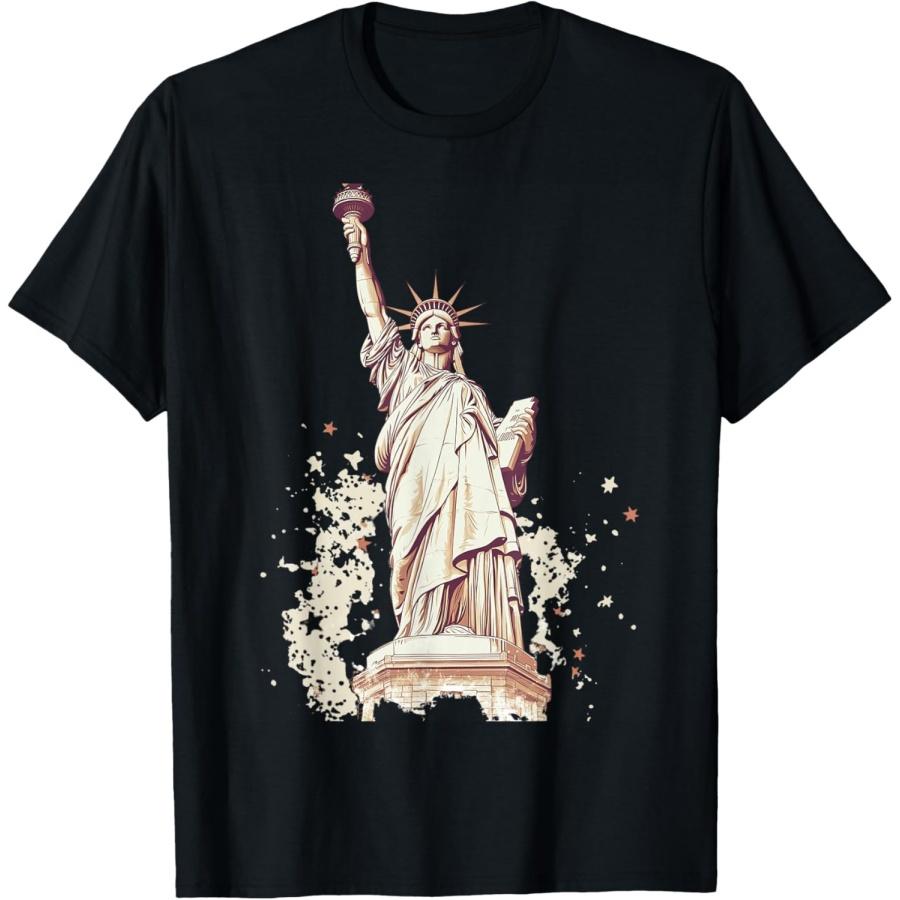

Statue of Liberty Patriotic Design T-Shirt XXXXXL чорний